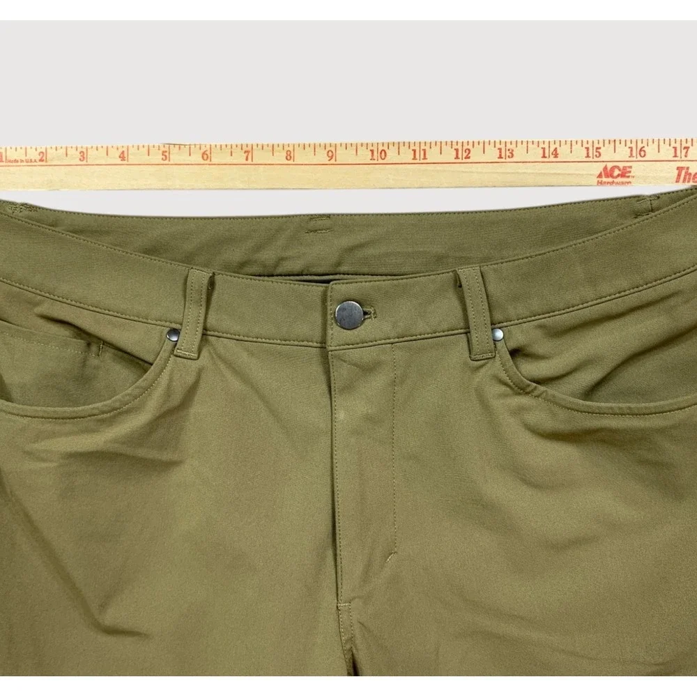 Lululemon ABC Classic-Fit Pants Mens 34x31 Artifact Khaki Warpstreme Commission